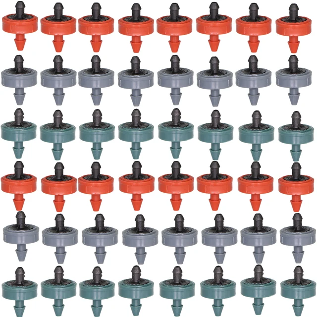 20Db 2L 4L 8L/H Nyomáskompenzációs Csepegők 4/7 Tömlő Lyukasztó Mezőgazdasági Kerti Gyep Öntözőrendszer Állandó Áramlás Csepegtető