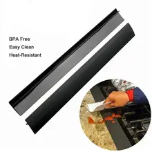 Силиконовая кухонная плита счетчик крышка зазора печь защита разлива уплотнение наполнитель черный