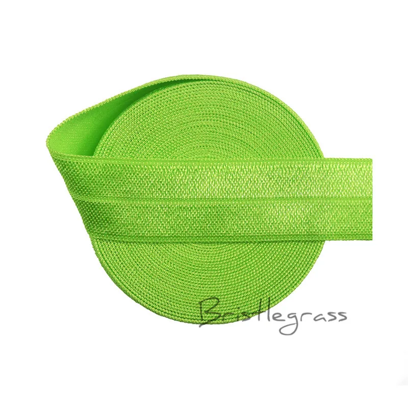 BRISTLEGRASS 100 ярд в рулоне 3/" 20 мм сплошной цвет FOE фолдовые резинки спандекс атласная лента дети волос повязка кружево отделка Шитье