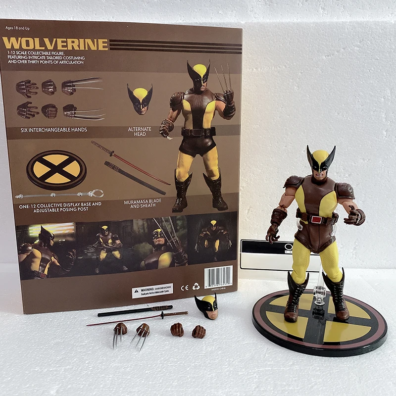 

MEZCO Figure Marvel Wolverine Action Figure Mezco One:12 BJD PVC Action Figures Toy Doll