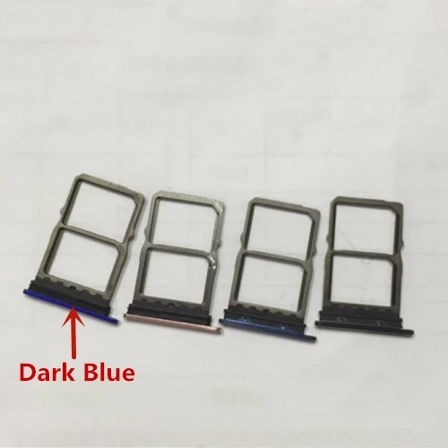 Dark Blue Для huawei mate 20 лоток для sim-карты держатель Слот для карты адаптер для huawei mate 20 Запасные части для ремонта - Цвет: Dark Blue
