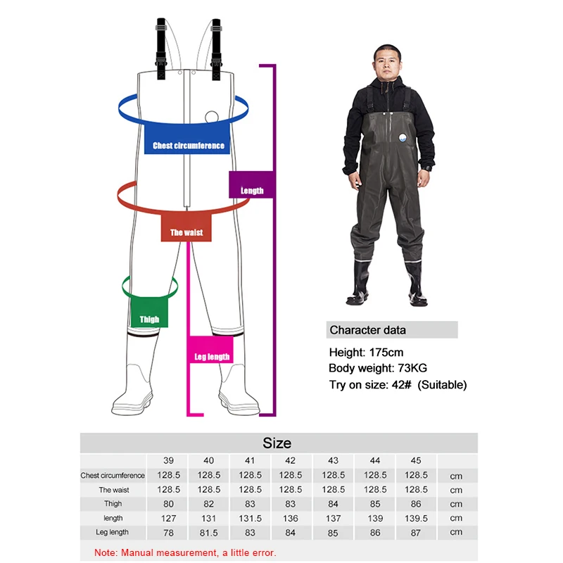 High quality Winter fishing Waterproof pants boots Fly fishing suit Wading rubber boots waders shoes for men Outdoor product