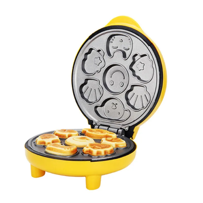 220V Huishoudelijke Auto Cake Maker Draagbare Ontbijt Machine Pannenkoek Brood Machine Dubbelzijdig Bakken Brotmaschine Kuchenmaschine