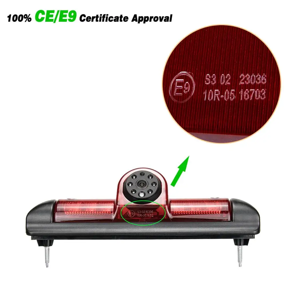 Misayaee  (E9) Replacement Stop lights for FIAT DUCATO X250 Citroen JUMPER III Peugeot BOXER III Rear View Brake Light Camera