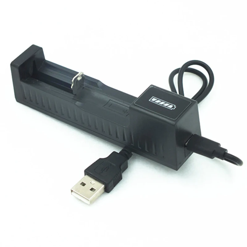 Универсальное зарядное устройство USB с 2 слотами для аккумуляторов li-ion 18650 26650 14500