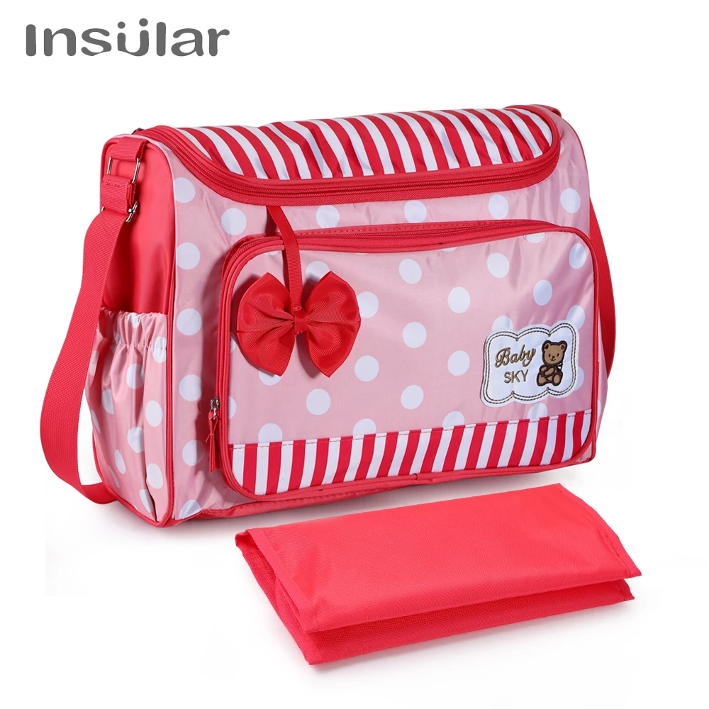 Insular Diaper Baby Mummy Maternity Nappy Bag Brand Travel Message Bag Dot Nursing Bag For Baby Care Stroller Baby Diaper Bags Insular Diaper Baby Mummy Maternity Nappy Bag Brand Travel Message Bag Dot Nursing Bag For Baby Care Stroller Baby Diaper Bags