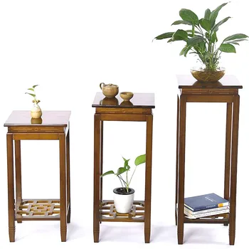 

Flower Stand Rack Pot Living Room Floor-mounted Hanging Frame Antique Several Table Chinese She