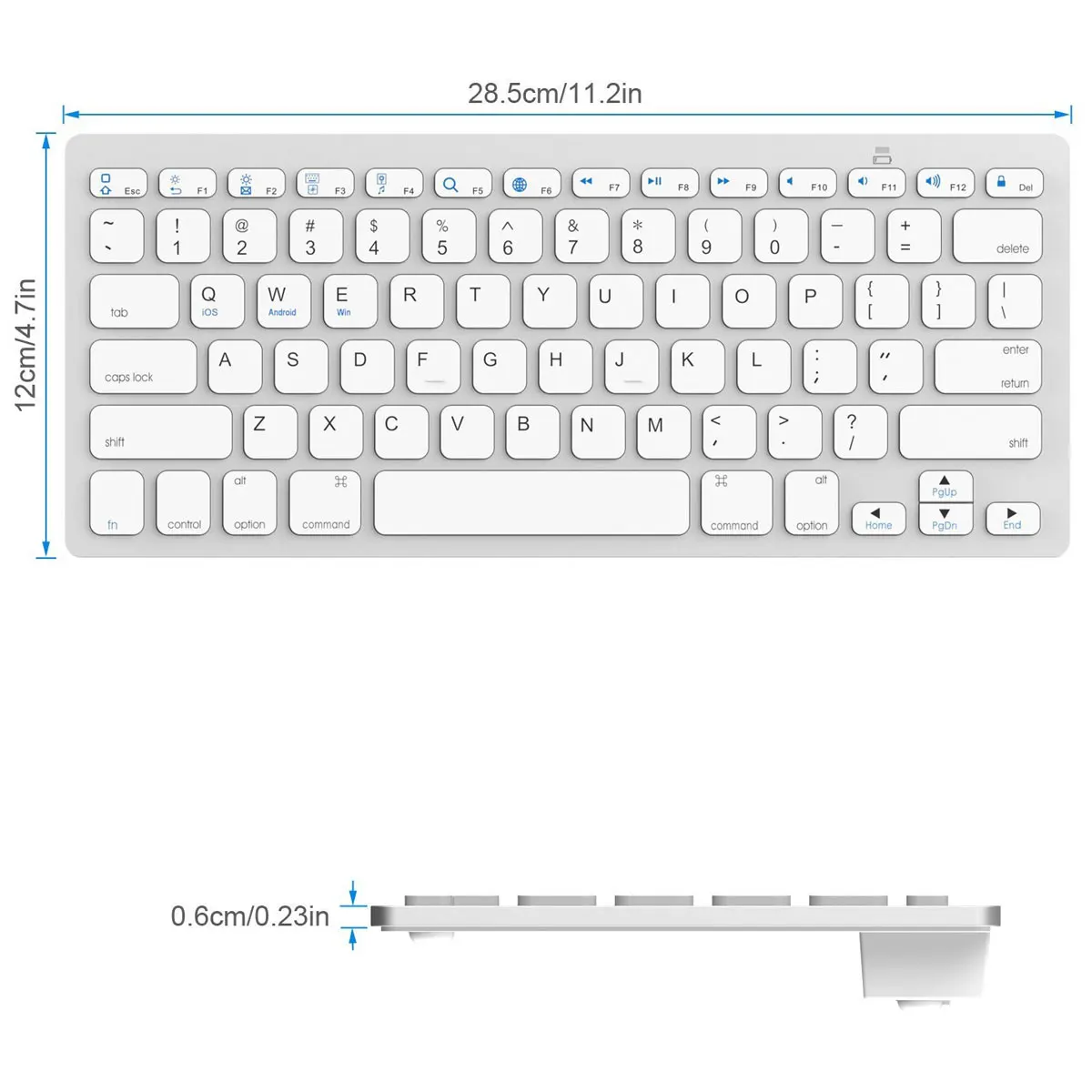 Ультра тонкий мини беспроводной bluetooth 3,0 клавиатура 78 клавиш для IOS для Android для Windows планшет ноутбук, настольный компьютер Pad