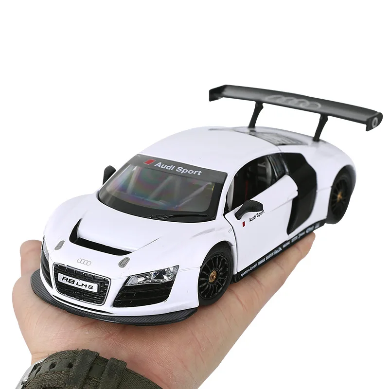 

1:24 Audi R8 LMS model alloy car High simulation model metal diecast Precious collection model toys doors free shipping F111