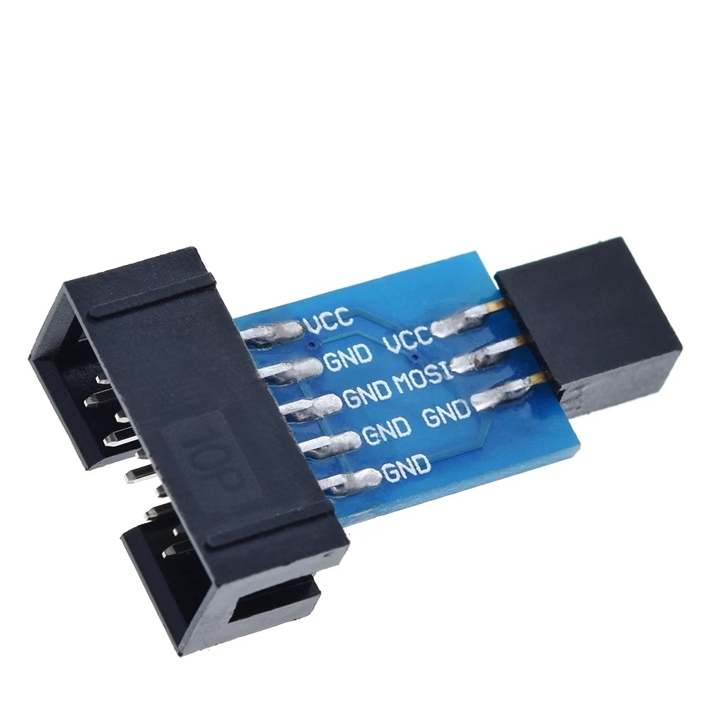 TZT 10 Pin до 6 Pin плата адаптера для AVRISP MKII USBASP STK500 высокое качество