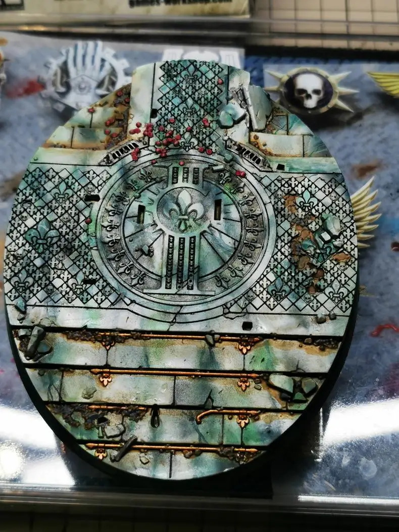 Модель для военных игр Hammer 40K Ghazghkull Mag Uruk Thraka Orcs Waaagh Boss уже нарисованная