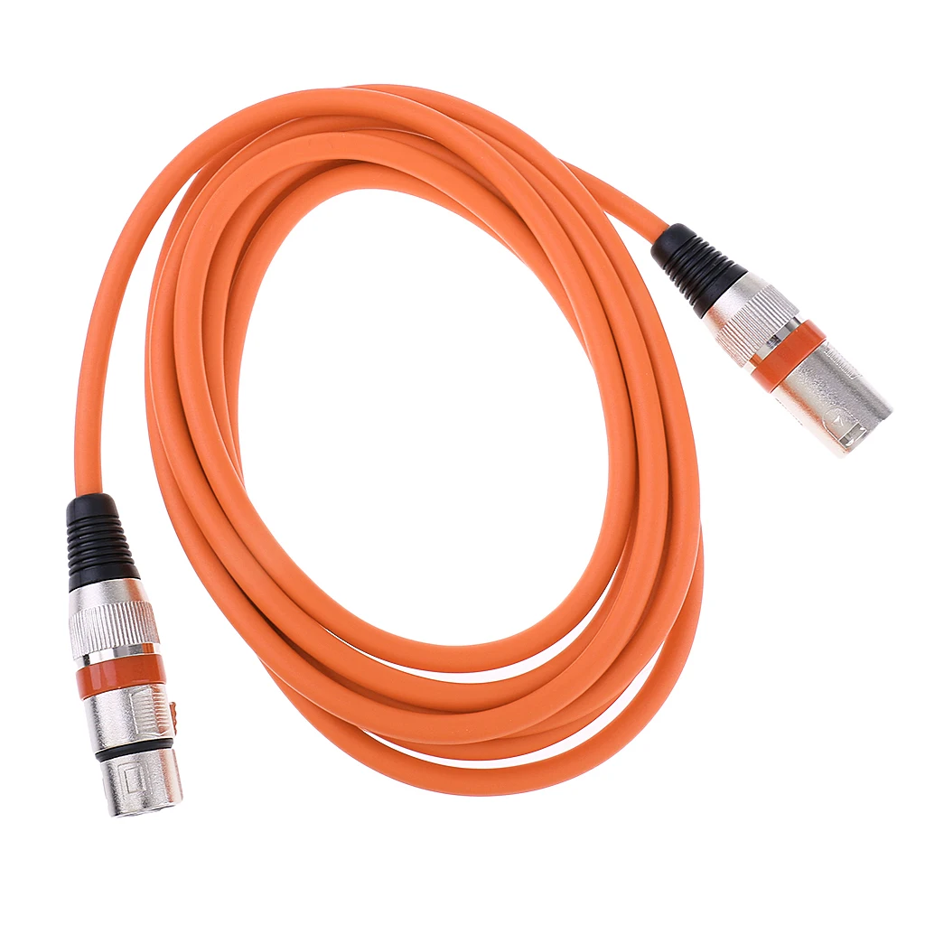 2M/6Ft XLR Male/Female Balance 3pin MIC Shielded Cable Microphone Audio Cord