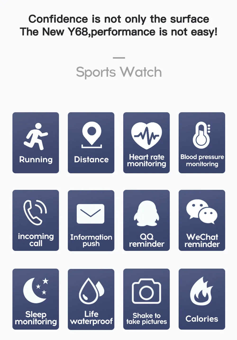 montre intelligente de sport pour horloge tracker