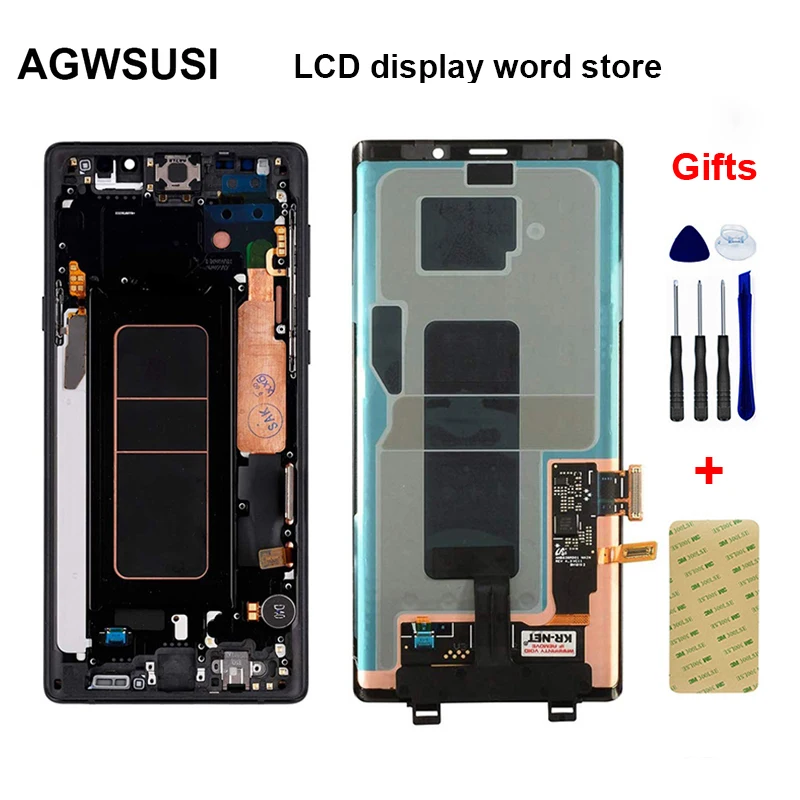 AMOLED для samsung Galaxy Note 9 N960 N960F N960D N960DS ЖК-дисплей сенсорный экран сборка ЖК-замена