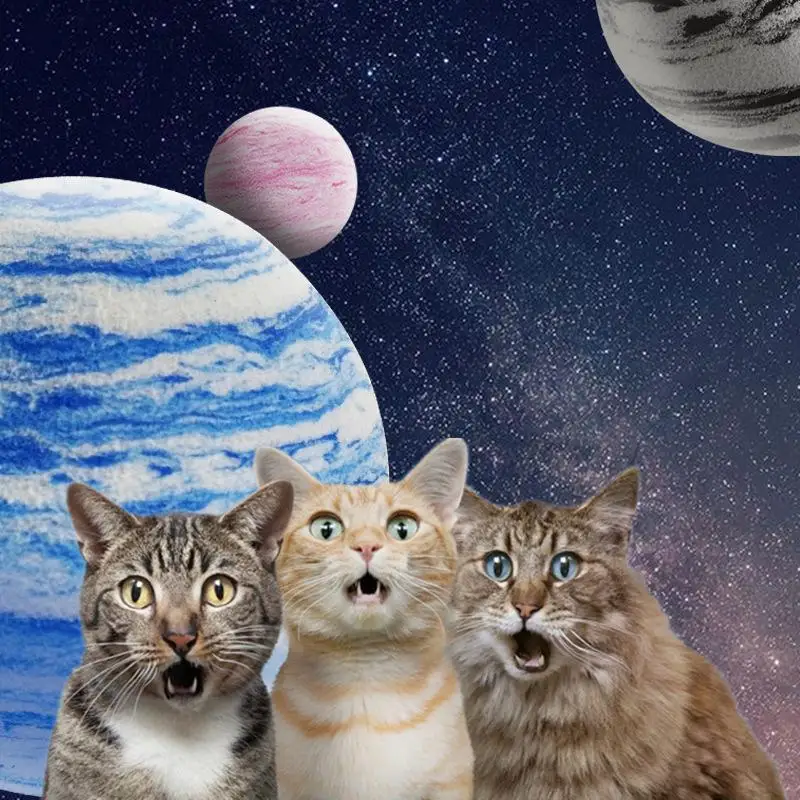 EVA пенопластовый шар кошка игрушка планеты галактика звезда текстура шаблон мяч