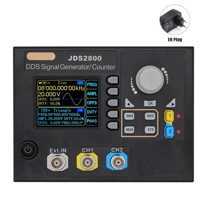 JDS2800 60 МГц генератор сигналов цифровой контроль двухканальный DDS произвольный частотомер LB88