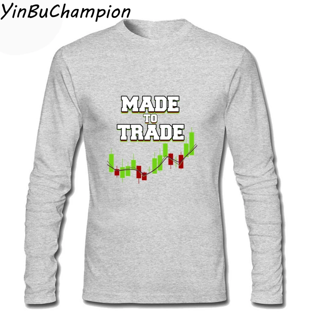 Торговая торговля DayTrader фондовый рынок Forex сделанная черная футболка мужская S-XXL футболка с длинным рукавом из хлопка мужская Повседневная футболка