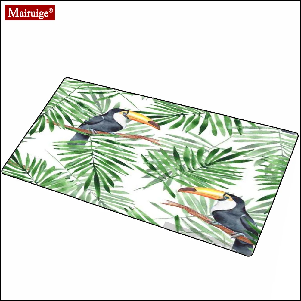 

logo mouse pad Banana Leaf Tropical Rainforest computer PC keyboard pad Cactus Green Leaf Landscape mousepad 70x30/90x40cm