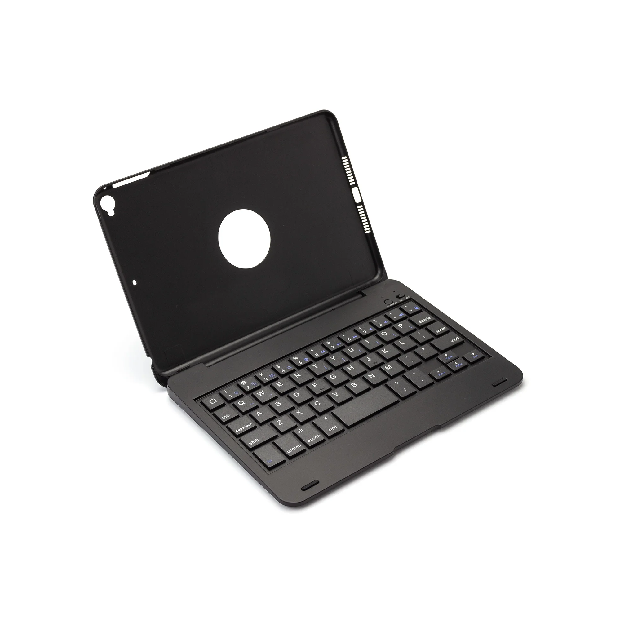CJ Мини Портативный беспроводной Bluetooth чехол для клавиатуры для Apple IOS F1+ для iPad MINI 4,5 и F1 для IPad mini 1, mini 2, mini 3 - Цвет: F1 Plus-Black