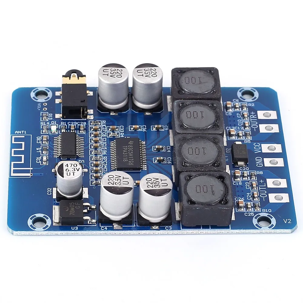 DC 12 В 24 В TPA3118 Bluetooth Двухканальный аудио усилитель звука модуль Bluetooth аудио декодер 15 Вт+ 15 Вт беспроводной Bluetooth Recei