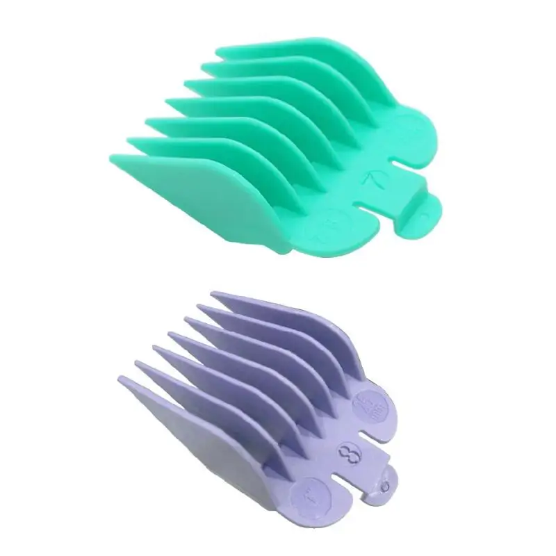 8 шт./компл. Цветные волосы машинка для стрижки лимит расчески Для мужчин Парикмахерская для укладки волос направляющей расчески прикрепить Для мужчин t Инструменты для укладки волос