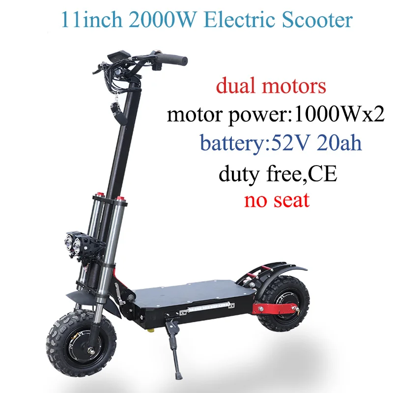 2000W 52V20ah Высокая Скорость 80 км/ч Электрический скутер для взрослых 3200 Вт внедорожный двойной мотор E скутер Patinete Electronic Adulto складной скейтборд - Цвет: 2000W 52V20ah