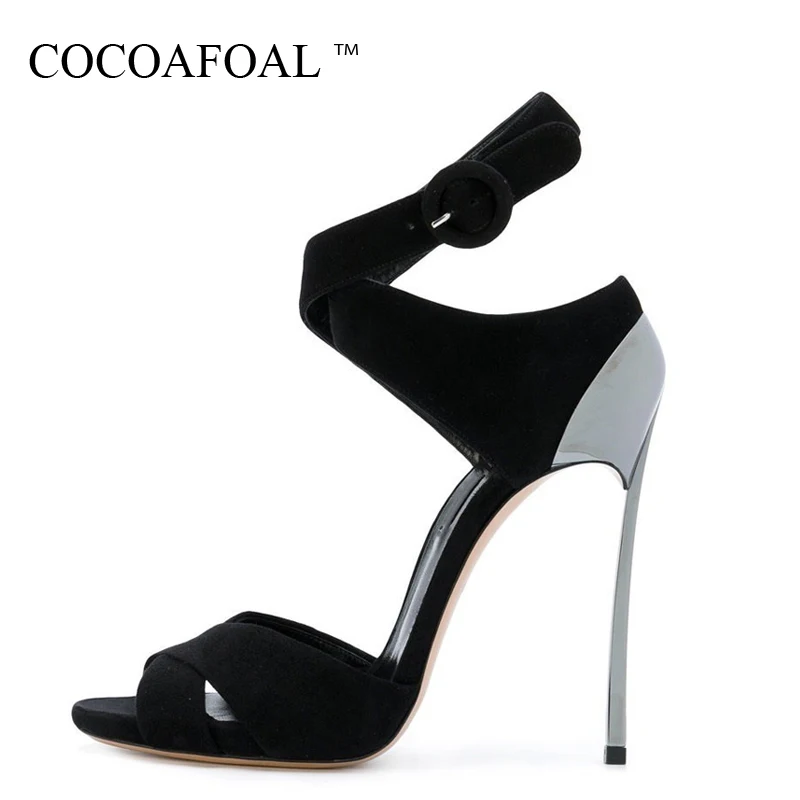 

COCOAFOAL Vrouwen Mode Hak Hoogte Sandalen Plus Size 33 43 Gladiator Bridal Schoenen Party Sexy Bruiloft Sandalen Strappy Hakken