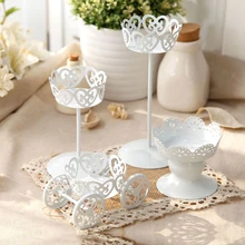 Полый дизайн стальной Свадебный десерт железная подставка под пирожные дисплей вечерние Декор