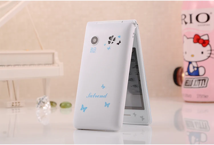 Разблокированный флип-телефон D11 с двумя sim-картами 1800 мА/ч для женщин, девушек, леди, милый светодиодный фонарик, мобильный телефон Kuh Celular