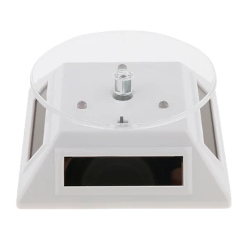 

Solar Power Rotating Display Stand Turn Table Plate Jewellery Watches White