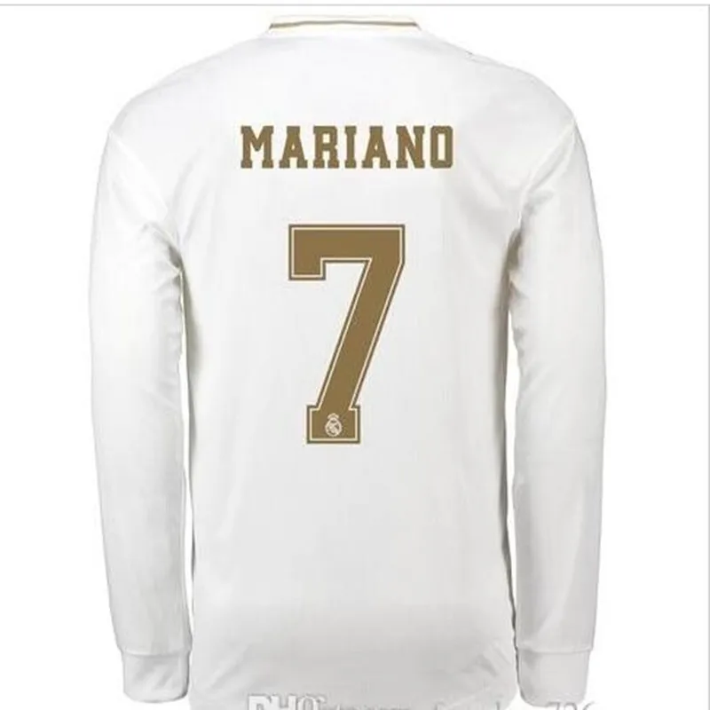 19 20 Long sleeve jersey Real Madrides Soccer Jersey 19 20 Luka Jovic MODRIC Hazard 3rd ISCO ASENSIO Adult Football Shirts - Цвет: shirt