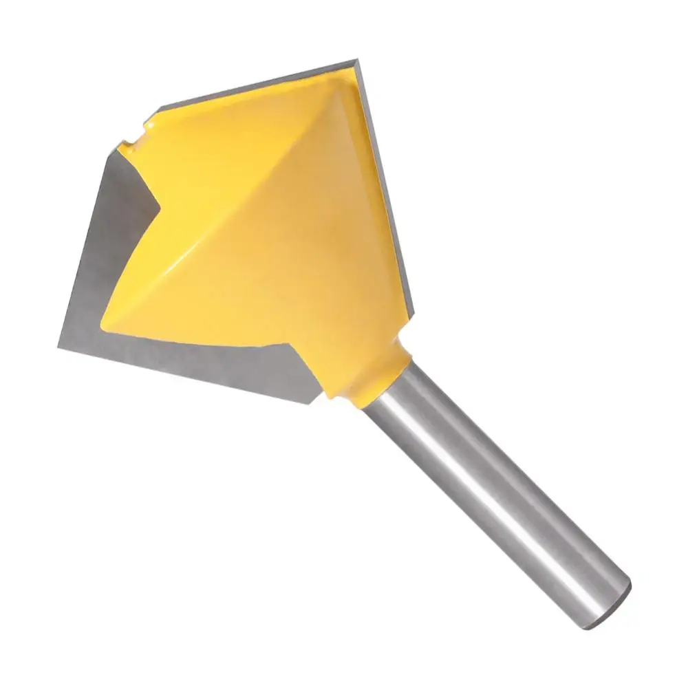 Krachtige 8MM Shank 6/8/12 Sided Bird's Mouth Router Bit Woodworking Milling Cutter Tools