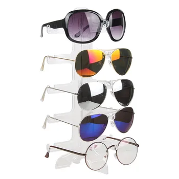 

Fashion Plastic Five Pairs Glasses Stand Sunglassess Holder Jewelry Organizer Sunglasses Rack Men Women's Glasses Shelf Display