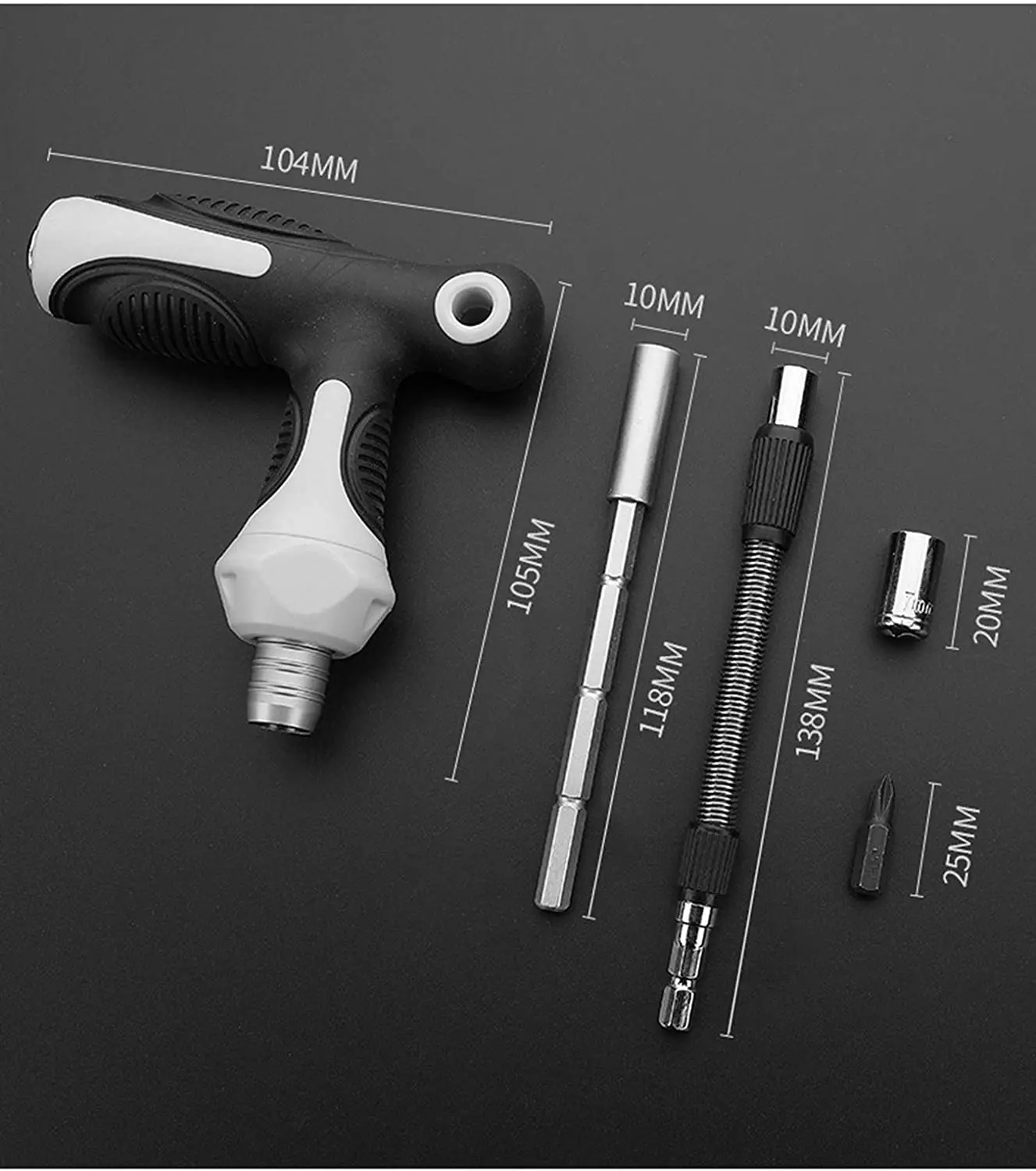 Multifunction screwdriver Tshaped ratchet screwdriver set solve the
