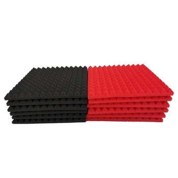 

12Pcs Soundproofing Foam Studio Acoustic Foam Soundproof Absorption Treatment Panel Tile Polyurethane Foam