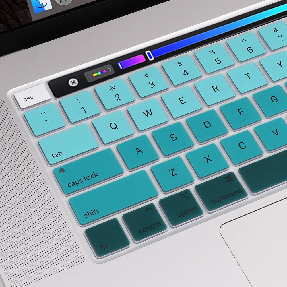 Redlai градиентный силиконовый чехол для клавиатуры для MacBook Pro 16 дюймов A2141 релиз сенсорной панели 16-дюймовая клавиатура