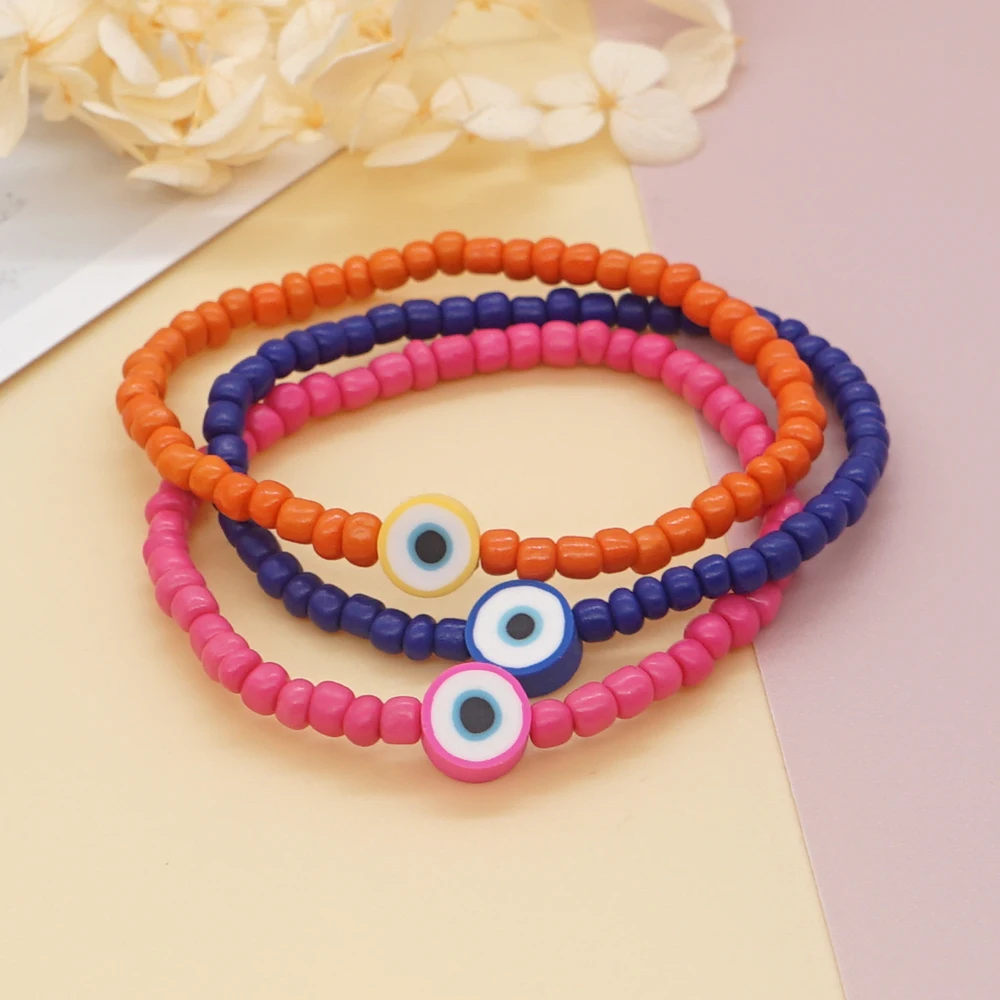 

YASTYT Turkish Evil Eye Bracelet Charms Beaded Braclet For Women Boho Trendy Glass Beads Bracelets Lucky Eye Jewelry