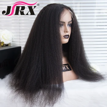 

Kinky Straight Lace Front Wigs For Black Women 13X6 Brazilian Human Hair Wigs 150% Density Wig Pre-plucked Remy Hair