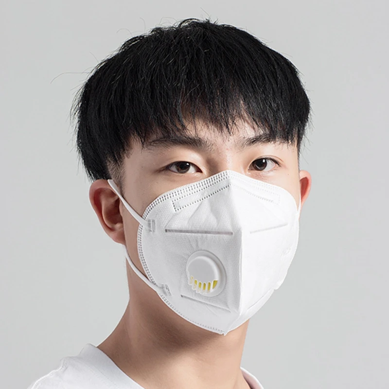 

5Pcs Electrostatic Filter Cotton Mouth Mask PM2.5 Dustproof Grade Particles Anti-Industrial Dust Comfort men Mask for white