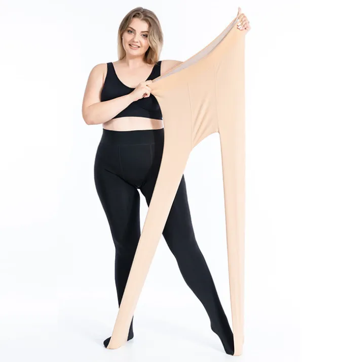 Thermische panty voor dames, fleece gevoerde