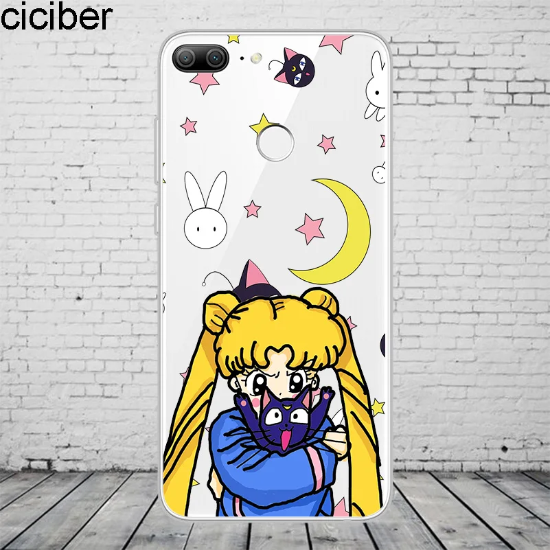 Чехол для телефона ciciber Anime Girl Sailor Moon Honor 10 9 8 Pro Lite X C Play Y 7 6 5 Prime 2017 2018 2019 чехол из