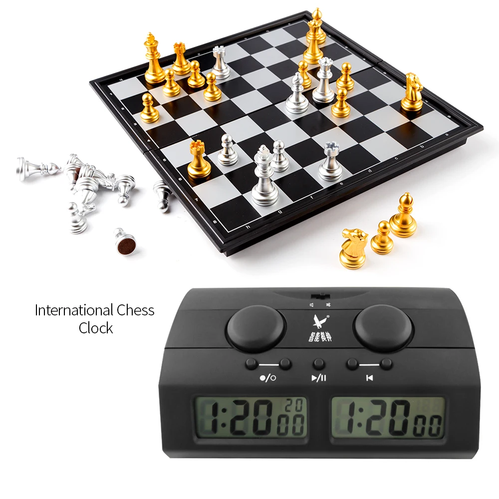 

Multifunctional Chess Clock Professional Digital Chess Timer Count Up Down Timer Game Timer with Bouns and Delay
