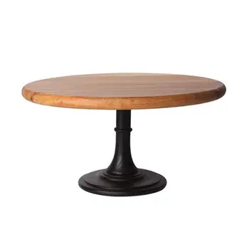 

1PC European Cake Stand Round Cupcake Display Rack Wooden Dessert Holder for Birthday Wedding Party Table Decoration (29cm)