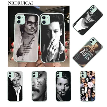 

NBDRUICAI Johnny Depp TPU Soft Silicone Phone Case Cover for iPhone 11 pro XS MAX 8 7 6 6S Plus X 5S SE XR cover
