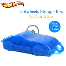 Hot Wheels модель автомобиля коробка для хранения Вмещает 16 шт. Hotwheels автомобили игрушка парковка портативные двухсторонние складные модели подвижные колеса