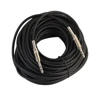 

20m Professional Audio Convert Cables 6.35mm Male to 6.35MM Male Audio Connecting Cable Stereo Electric Guitar Line Wire