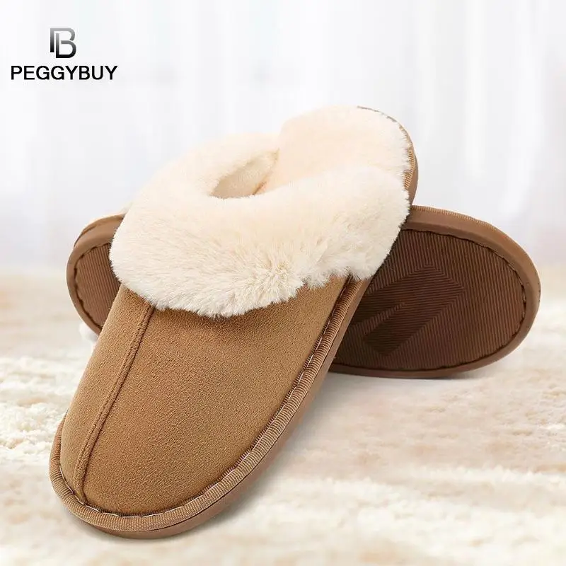 

Women Winter Warm Ful Slippers Women Slippers Winter Fashion Warm Shoes Indoor Unisex Plush Slides House Shoes Woman