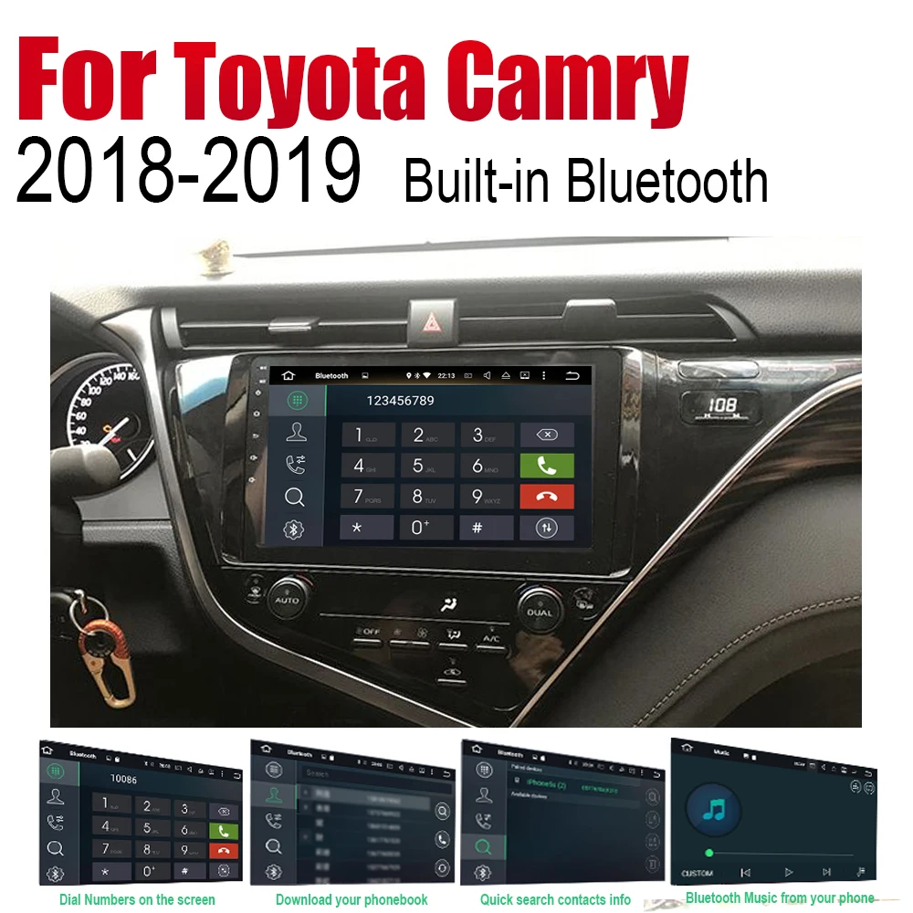 Android автомобильный Радио Стерео DVD gps навигация для Toyota Camry~ Bluetooth wifi 2din автомобильный стерео Мультимедийный Плеер