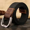 MEDYLA  Belts For Men Double buckle Striped Adult Casual Men Knitted  Belt Man Canvas Lengthen Strap ► Photo 2/6