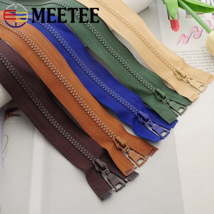Meetee 5 шт. 15/20/25 см 5# разъемная застежка-молния застежки-молнии смолаы близкий конец Автоматическая блокировка декоративной молнией DIY сумки кошелек карман швейной по индивидуальному заказу аксессуар